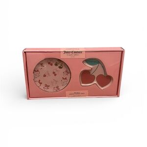 Juicy Couture Ceramic Trinket Tray Set with Cherry Design